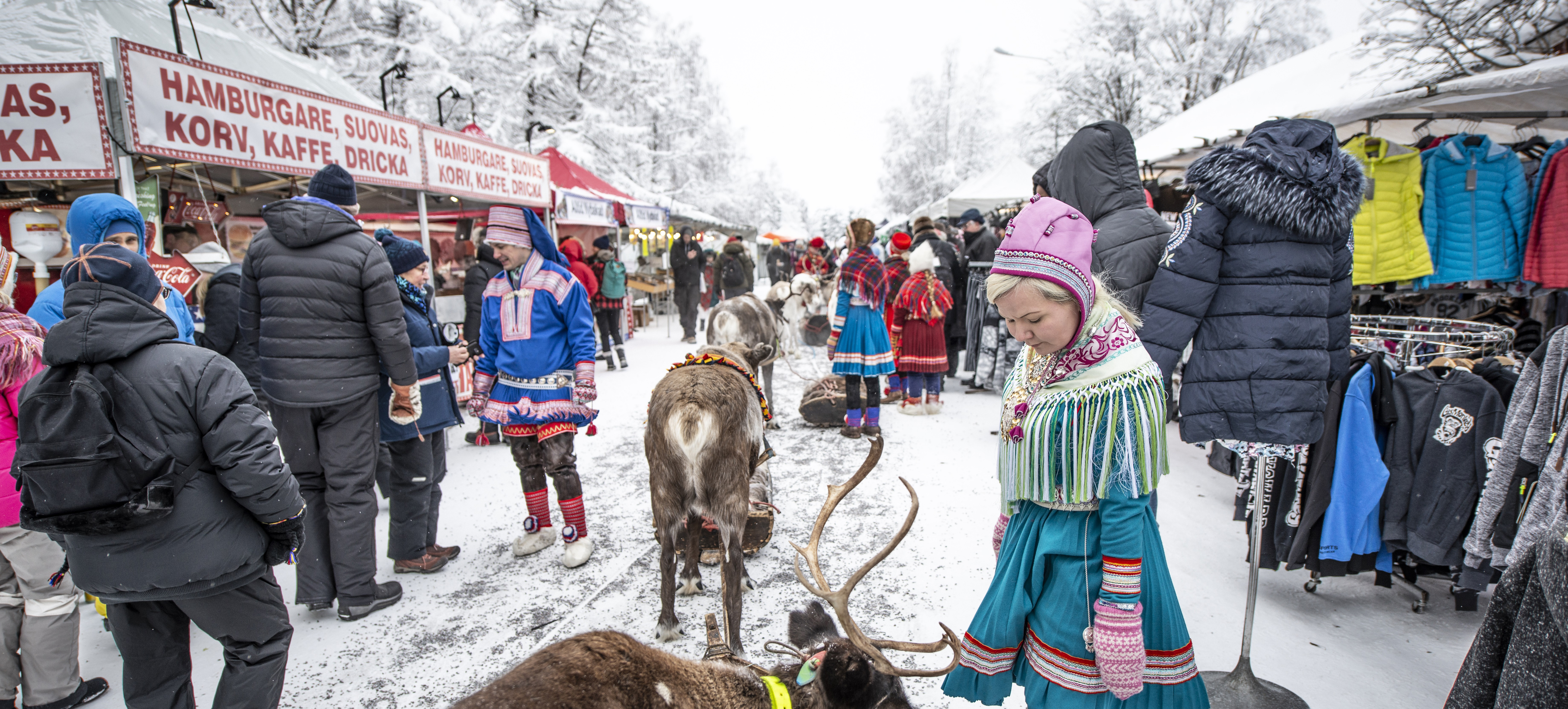 snowy marketplace sami people